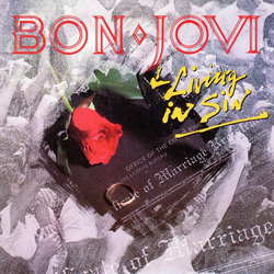 Bon Jovi Living In Sin Vinyl 7" USED