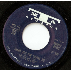Brenda Byers Thank You For Loving Me / Night Life Vinyl 7" USED