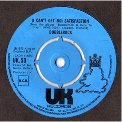 Bubblerock (I Can't Get No) Satisfaction Vinyl 7" USED