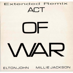 Elton John / Millie Jackson Act Of War (Extended Remix) Vinyl 12" USED