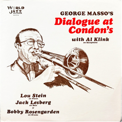 George Masso Dialogue At Condon's With Al Klink Vinyl LP USED