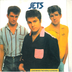 The Jets (2) Love Makes The World Go Round Vinyl 7" USED
