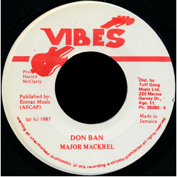 Major Mackerel Don Ban Vinyl 7" USED