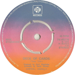 Max Bygraves Deck Of Cards Vinyl 7" USED