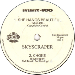 Mint 400 / Skyscraper (3) She Hangs Beautiful / Choke Vinyl 7" USED