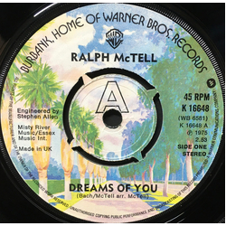 Ralph McTell Dreams Of You Vinyl 7" USED