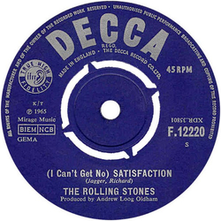 The Rolling Stones (I Can't Get No) Satisfaction Vinyl 7" USED