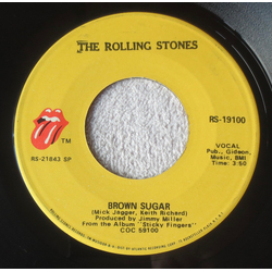 The Rolling Stones Brown Sugar Vinyl 7" USED