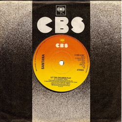 Santana Let The Children Play Vinyl 7" USED
