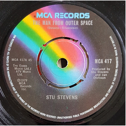 Stu Stevens The Man From Outer Space Vinyl 7" USED