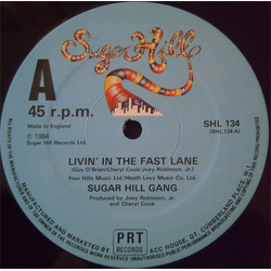 Sugarhill Gang Livin' In The Fast Lane Vinyl 12" USED