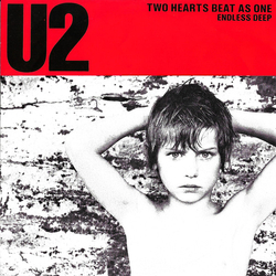U2 Two Hearts Beat As One Vinyl 7" USED