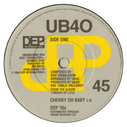 UB40 Cherry Oh Baby Vinyl 7" USED