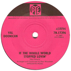 Val Doonican If The Whole World Stopped Lovin' Vinyl 7" USED