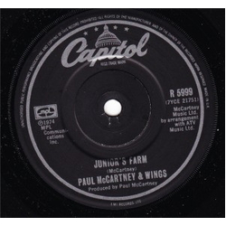 Paul McCartney & Wings Junior's Farm / Sally G Vinyl 7" USED