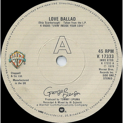 George Benson Love Ballad / You're Never Too Far From Me Vinyl 7" USED