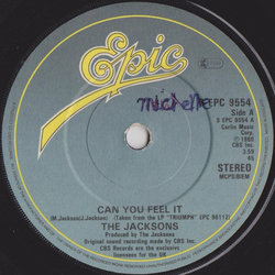 The Jacksons Can You Feel It Vinyl 7" USED