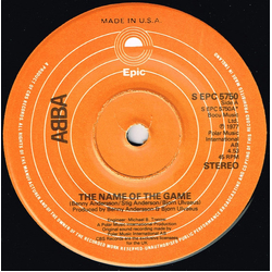 ABBA The Name Of The Game Vinyl 7" USED
