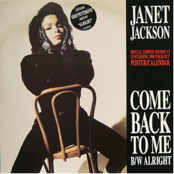 Janet Jackson Come Back To Me / Alright Vinyl 12" USED