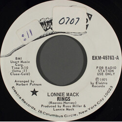 Lonnie Mack Rings USED VINYL 7INCH 45 RPM PROMO