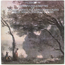 Franz Schubert / Frank Bridge / Mstislav Rostropovich / Benjamin Britten Sonata For Arpeggione And Piano / Sonata For Cello And Piano Vinyl LP USED
