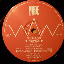 The Pure DJ / Monica George Promises Vinyl 12" USED