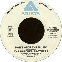 The Brecker Brothers Don't Stop The Music / Finger Lickin' Good USED VINYL 7INCH 45 RPM PROMO