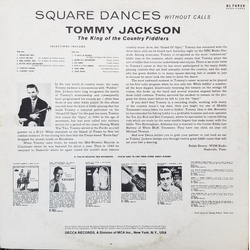 Tommy Jackson (2) Square Dances Without Calls Vinyl LP USED