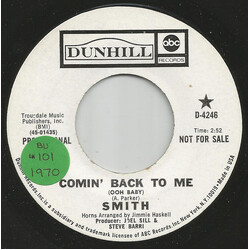 Smith (3) Comin' Back To Me (Ooh Baby) USED VINYL 7INCH 45 RPM SINGLE PROMO