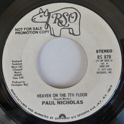 Paul Nicholas Heaven On The 7th Floor USED VINYL 7INCH 45 RPM PROMO STEREO MONO