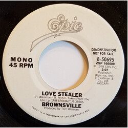 Brownsville Station Love Stealer USED VINYL 7INCH 45 RPM PROMO