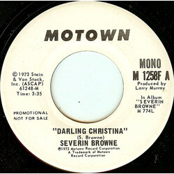 Severin Browne Darling Christina USED VINYL 7INCH 45 RPM PROMO