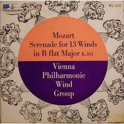 Wolfgang Amadeus Mozart Serenade for 13 Winds in B flat Major K.361 Vinyl LP USED