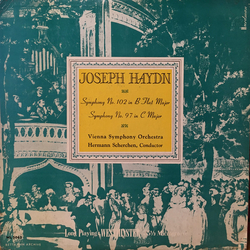 Joseph Haydn / Wiener Symphoniker / Hermann Scherchen Symphony No. 102 In B Flat Major / Symphony No. 97 In C Major Vinyl LP USED