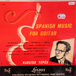Narciso Yepes Spanish Music for Guitar Vinyl LP USED