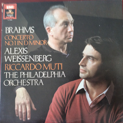 Johannes Brahms / Alexis Weissenberg / The Philadelphia Orchestra / Riccardo Muti Concerto No.1 in D Minor Vinyl LP USED