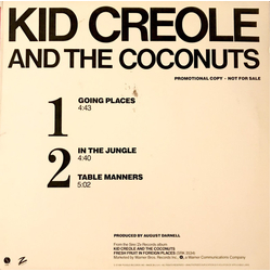 Kid Creole And The Coconuts Going Places Vinyl 12" USED