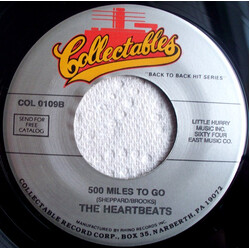The Heartbeats After New Years Eve/500 Miles To Go USED VINYL 7INCH 45 RPM REISSUE
