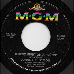 Johnny Tillotson It Keeps Right On A Hurtin' USED VINYL 7INCH 45 RPM SINGLE