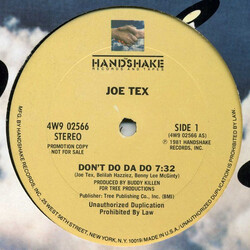 Joe Tex Don't Do Da Do Vinyl 12" USED