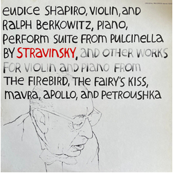 Eudice Shapiro / Ralph Berkowitz Stravinsky Vinyl LP USED