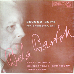 Béla Bartók / Antal Dorati / Minneapolis Symphony Orchestra Bartok: Second Suite For Orchestra, Op.4 Vinyl LP USED