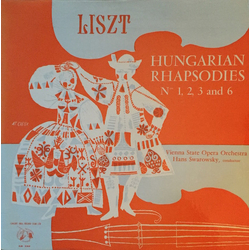 Franz Liszt / Johann Strauss Jr. / Orchester Der Wiener Staatsoper / Hans Swarowsky Hungarian Rhapsodies Nos. 1, 2, 3 And 6 Vinyl LP USED
