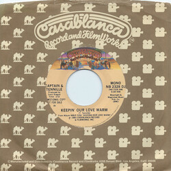 Captain And Tennille Keepin' Our Love Warm USED VINYL 7INCH 45 RPM SINGLE MONO STEREO PROMO