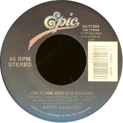 Patty Loveless I Try To Think About Elvis Vinyl 7" USED