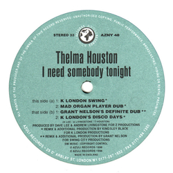 Thelma Houston I Need Somebody Tonight (Remixes By K London & Grant Nelson) Vinyl 12" USED