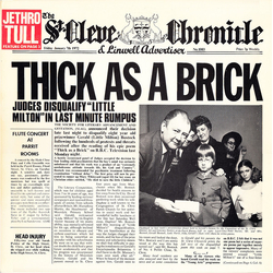 Jethro Tull Thick As A Brick Vinyl LP USED