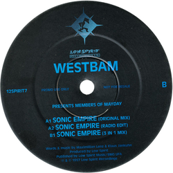 WestBam / Members Of Mayday Sonic Empire Vinyl 12" USED