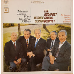 Johannes Brahms / Rudolf Serkin / Budapest String Quartet Piano Quintet In F Minor Vinyl LP USED
