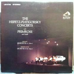 Jascha Heifetz / Gregor Piatigorsky / William Primrose / Wolfgang Amadeus Mozart / Felix Mendelssohn-Bartholdy Quintette (G Minor) · Octette (E-Flat M
